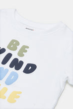 Load image into Gallery viewer, تيشيرت بطبعة باللون الأبيض للأولاد الرضع