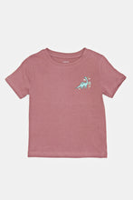 Load image into Gallery viewer, تيشيرت بطبعة باللون البنفسجي للأولاد الرضع