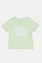 Load image into Gallery viewer, تيشيرت بطبعة باللون الأخضر للأولاد الرضع