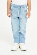 Load image into Gallery viewer, بنطال جينز دينم أزرق للأولاد