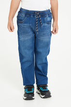 Load image into Gallery viewer, بنطال جينز دينم أزرق للأولاد