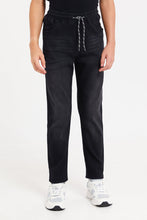 Load image into Gallery viewer, بنطال حنز اسود سحاب