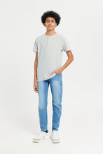 Load image into Gallery viewer, بنطلون جنز ازرق سحاب