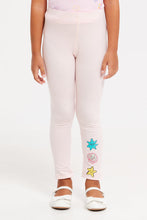 Load image into Gallery viewer, طماق مطبوعة باللون الوردي للفتيات