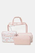 Load image into Gallery viewer, حقائب مستحضرات التجميل النسائية المتنوعة المطبوعة (4 قطع)