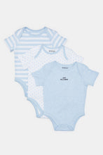 Load image into Gallery viewer, طقم لباس داخلي مطبوع باللونين الأبيض والأزرق للأطفال