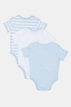 Load image into Gallery viewer, طقم لباس داخلي مطبوع باللونين الأبيض والأزرق للأطفال