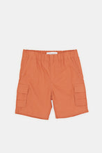 Load image into Gallery viewer, شورت بخصر مطاطي باللون الأحمر للأولاد الرضع