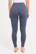 Load image into Gallery viewer, طقم ليغينغز سادة باللون الأزرق والأحمر للنساء (قطعتين)