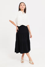 Load image into Gallery viewer, قميص نسائي عاجي ملتوي من الأمام