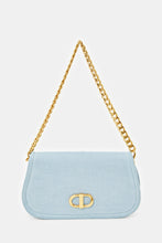 Load image into Gallery viewer, حقيبة كروس نسائية من الدنيم الأزرق