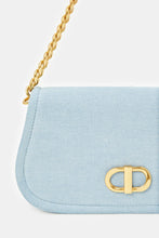 Load image into Gallery viewer, حقيبة كروس نسائية من الدنيم الأزرق
