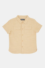 Load image into Gallery viewer, قميص سادة باللون البيج للأولاد الرضع