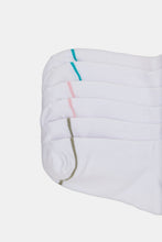 Load image into Gallery viewer, جوارب طويلة حتى الكاحل مطبوعة بنجوم بيضاء للبنات