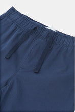 Load image into Gallery viewer, بنطلون تشينو بخصر مطاطي باللون الكحلي للأولاد الرضع