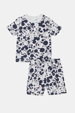 Load image into Gallery viewer, طقم بيجامة رمادي بطبعة ميكي ماوس للرضع (قطعتان)