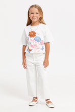 Load image into Gallery viewer, جنز بضائع باللون الأبيض للبنات