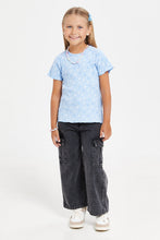 Load image into Gallery viewer, جينز كارجوا باللون الأسود للبنات