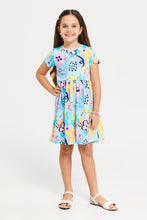 Load image into Gallery viewer, فستان مطبوع بألوان متنوعة للبنات الصغار