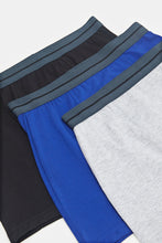 Load image into Gallery viewer, طقم بوكسرات بألوان متعددة للأولاد الكبار (3 قطع)