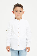 Load image into Gallery viewer, الأولاد قميص جاكار أبيض