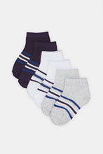 Load image into Gallery viewer, مجموعة جوارب متنوعة للأولاد الرضع (عبوة من 3 قطع)