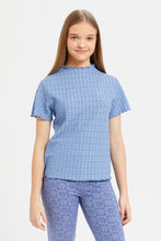 Load image into Gallery viewer, توب جاكار باللون الأزرق للبنات الكبار
