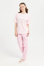 Load image into Gallery viewer, توب مزين بالترتر باللون الوردي للبنات الكبار