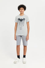 Load image into Gallery viewer, تي شيرت للأولاد الكبار رمادي ميل باتمان