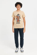 Load image into Gallery viewer, بنطلون رياضي سادة سهل الإرتداء باللون الكحلي للأولاد الكبار