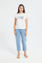 Load image into Gallery viewer, بنطلون جينز بخصر عالي باللون الأزرق للنساء