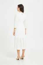 Load image into Gallery viewer, فستان نسائي عاجي منقوش