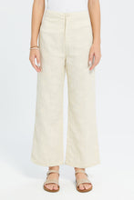 Load image into Gallery viewer, بنطلون واسع مطرز باللون البيج للبنات الكبار