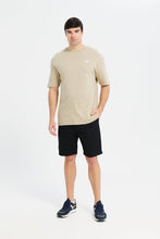 Load image into Gallery viewer, تي شيرت رجالي بيج ناعم الملمس مقاس كبير