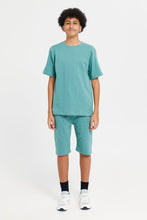 Load image into Gallery viewer, طقم كاجوال أساسي كبير الحجم للأولاد الصغار (قطعتين)