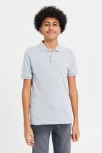 Load image into Gallery viewer, طقم قمصان بولو للأولاد باللونين الأزرق الداكن والرمادي (قطعتين)