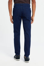 Load image into Gallery viewer, بنطلون جينز سادة باللون الكحلي للرجال