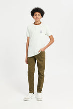 Load image into Gallery viewer, بنطال جينز كبار الأولاد باللون الزيتوني