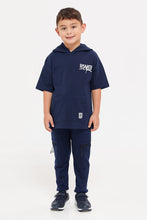 Load image into Gallery viewer, تي شيرت بقناع مطبوع ستايل باللون الأزرق للأولاد