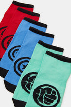 Load image into Gallery viewer, مجموعة جوارب مطبوعة متنوعة للأولاد (عبوة من 3 قطع)