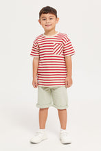 Load image into Gallery viewer, شورت بخمسة جيوب باللون النعناعي للأولاد الصغار