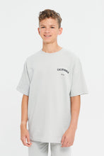 Load image into Gallery viewer, طقم كاجوال باللون الرمادي للأولاد الكبار (قطعتين)