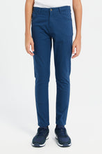 Load image into Gallery viewer, بنطلون جينز باللون الأزرق للأولاد الكبار