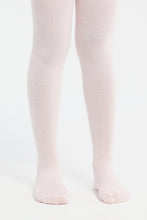 Load image into Gallery viewer, مجموعة جوارب منقوشة باللونين الوردي والأبيض للفتيات