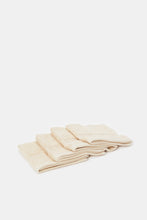 Load image into Gallery viewer, مجموعة مناشف الوجه القطنية الناعمة باللون البيج (4 قطع)
