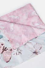 Load image into Gallery viewer, طقم لحاف رمادي مطبوع عليه نخيل مكون من 6 قطع (مقاس مزدوج)