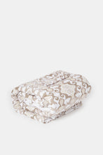 Load image into Gallery viewer, طقم لحاف مكون من 6 قطع بطبعة تجريدية باللون البيج (مقاس مزدوج)