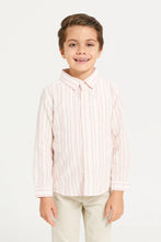 Load image into Gallery viewer, قميص وردي مخطط للأولاد