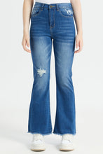 Load image into Gallery viewer, بنطلون جينز أزرق واسع للفتيات الكبيرات