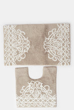 Load image into Gallery viewer, سجادة حمام دمشقي بيج (قطعتين)